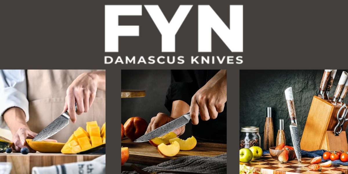 Damascus Knife Set with Ergonomic Handle Design